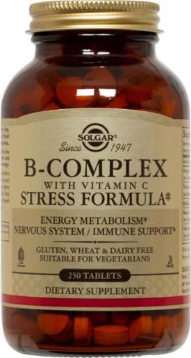 B Complex with Vitamin C Stress Formula - 100 Tablets