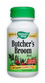 Butcher's Broom 100 Veg Capsules