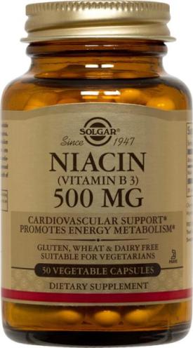 Niacin 500MG - 50 vegetable caps