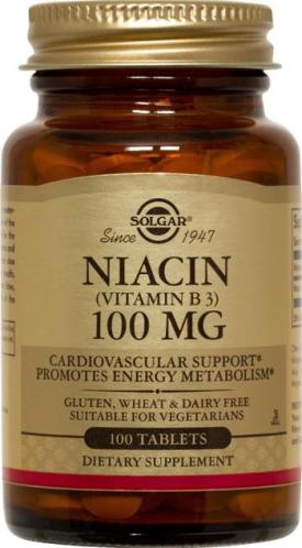 Niacin 100MG - 100 tablets