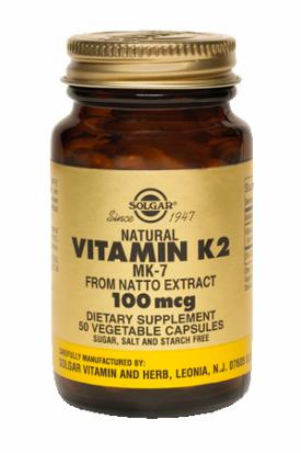 Vitamin K2 100mcg - 50 Veg Capsules
