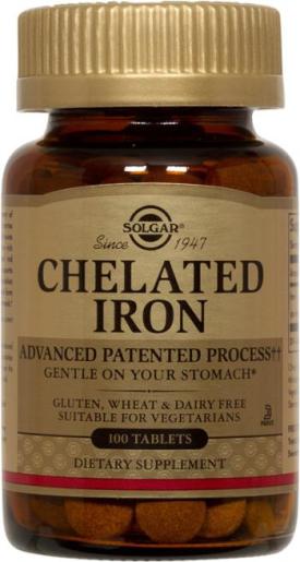 Chelated Iron 25mg - 100 Tablets
