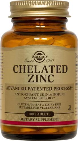 Chelated Zinc 22mg - 100 Tablets